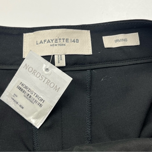 Lafayette 148 New York‎ Irving Black Wool Pant Womens US Size 14 Office NEW - Picture 2 of 15